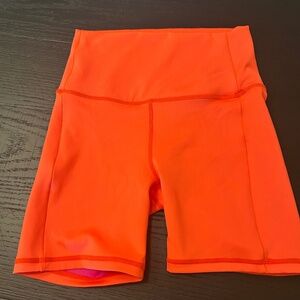 Left On Friday Orange Bike Shorts